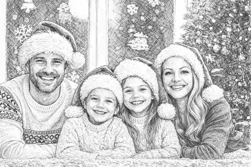 Portrait - Detailed Sketch style