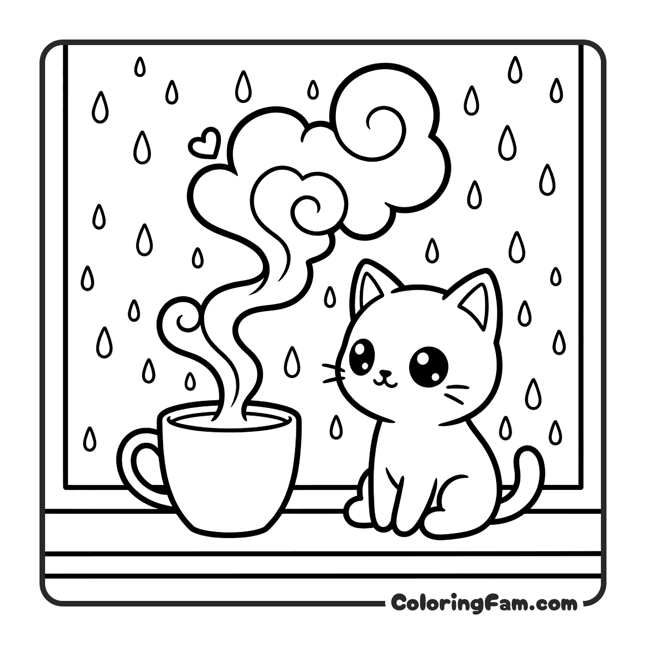 Window coloring page