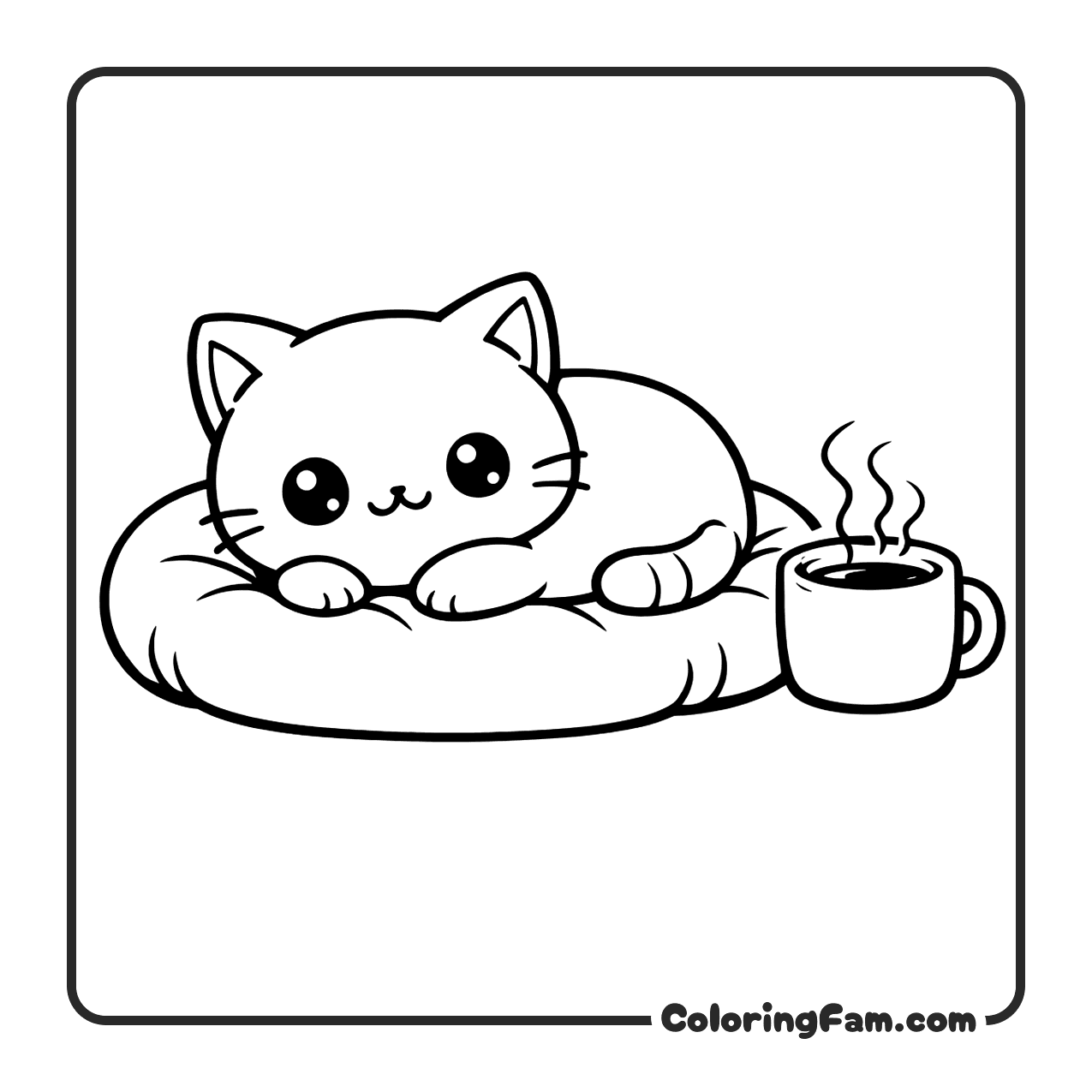 Cat Model Comparison coloring page