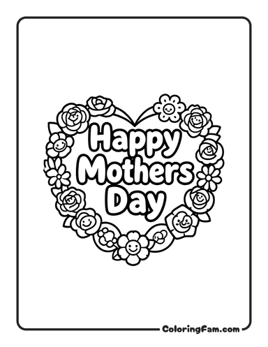 Mother's Day Coloring Pages
