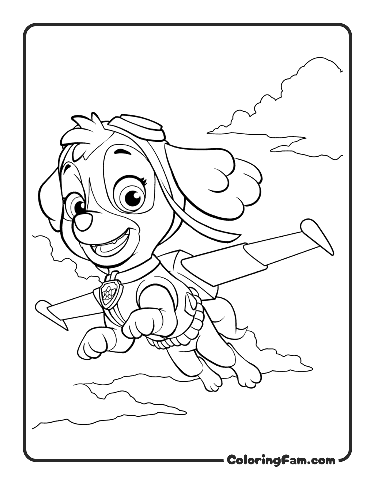 Skye Flying Wings coloring page