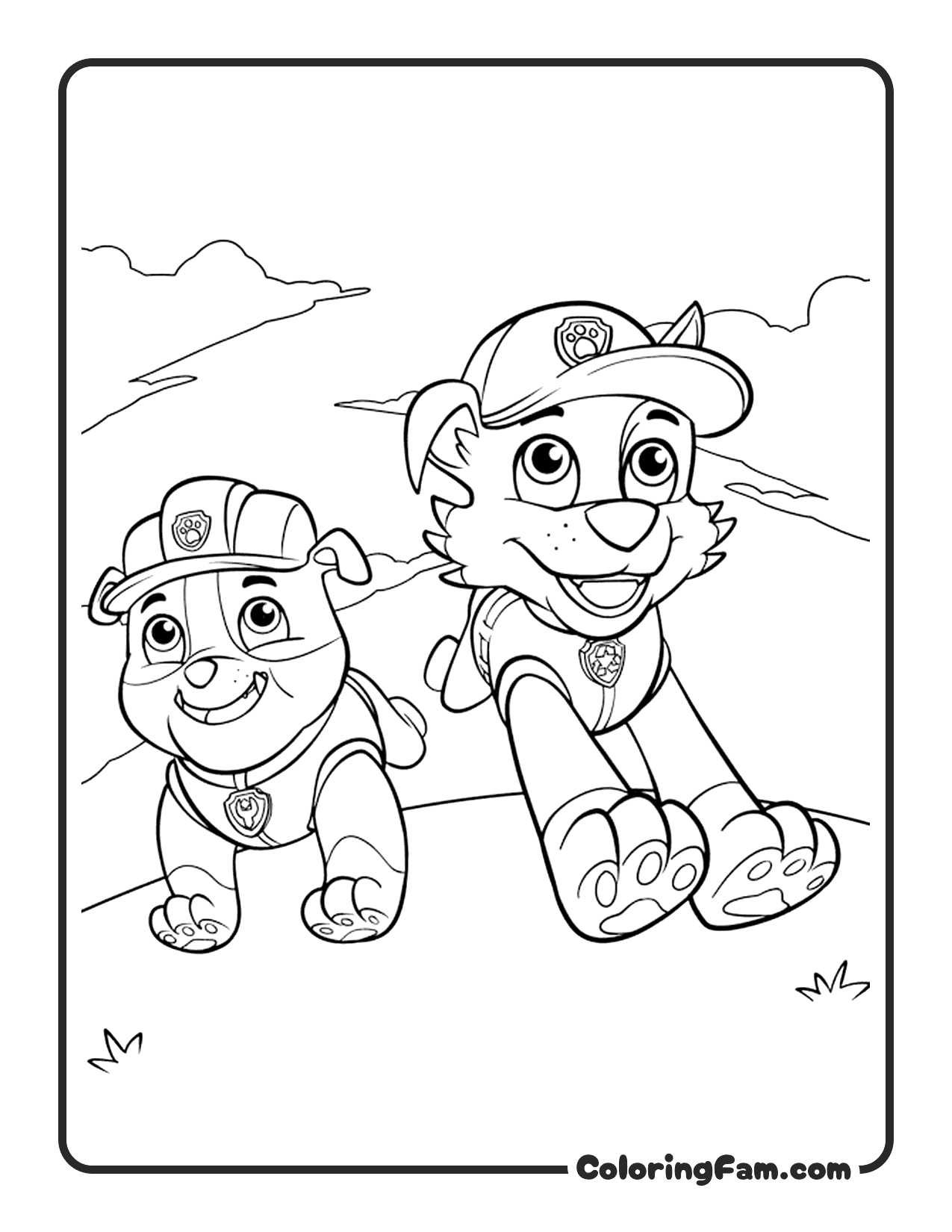 Team Autumn Harvest coloring page