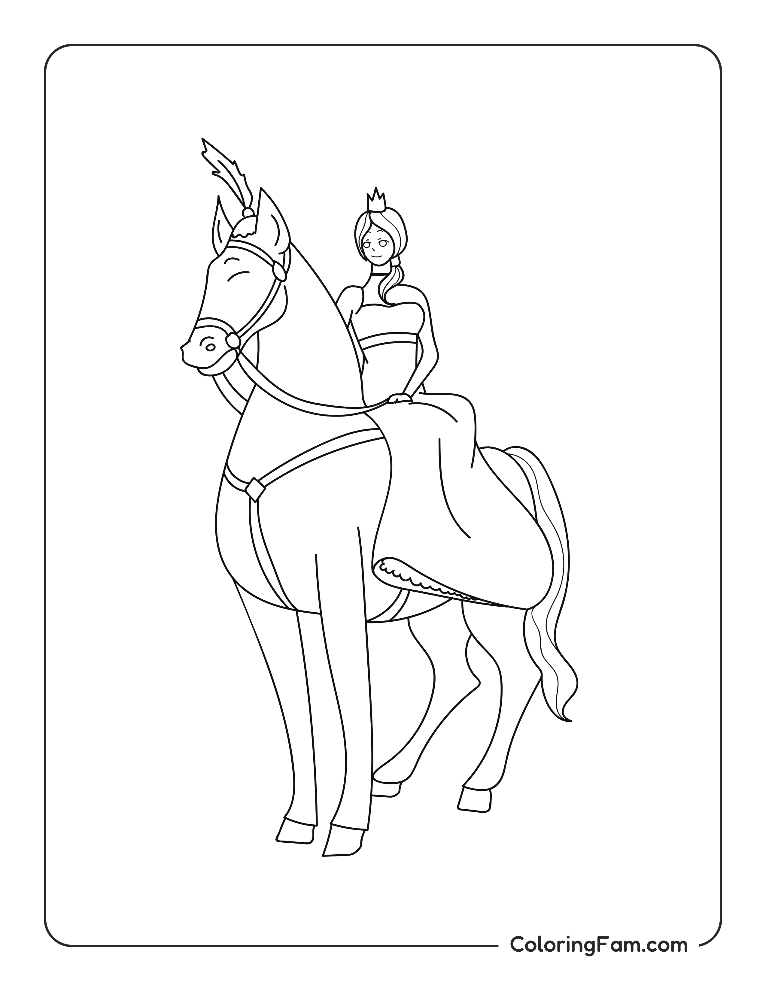 Little Princess coloring page
