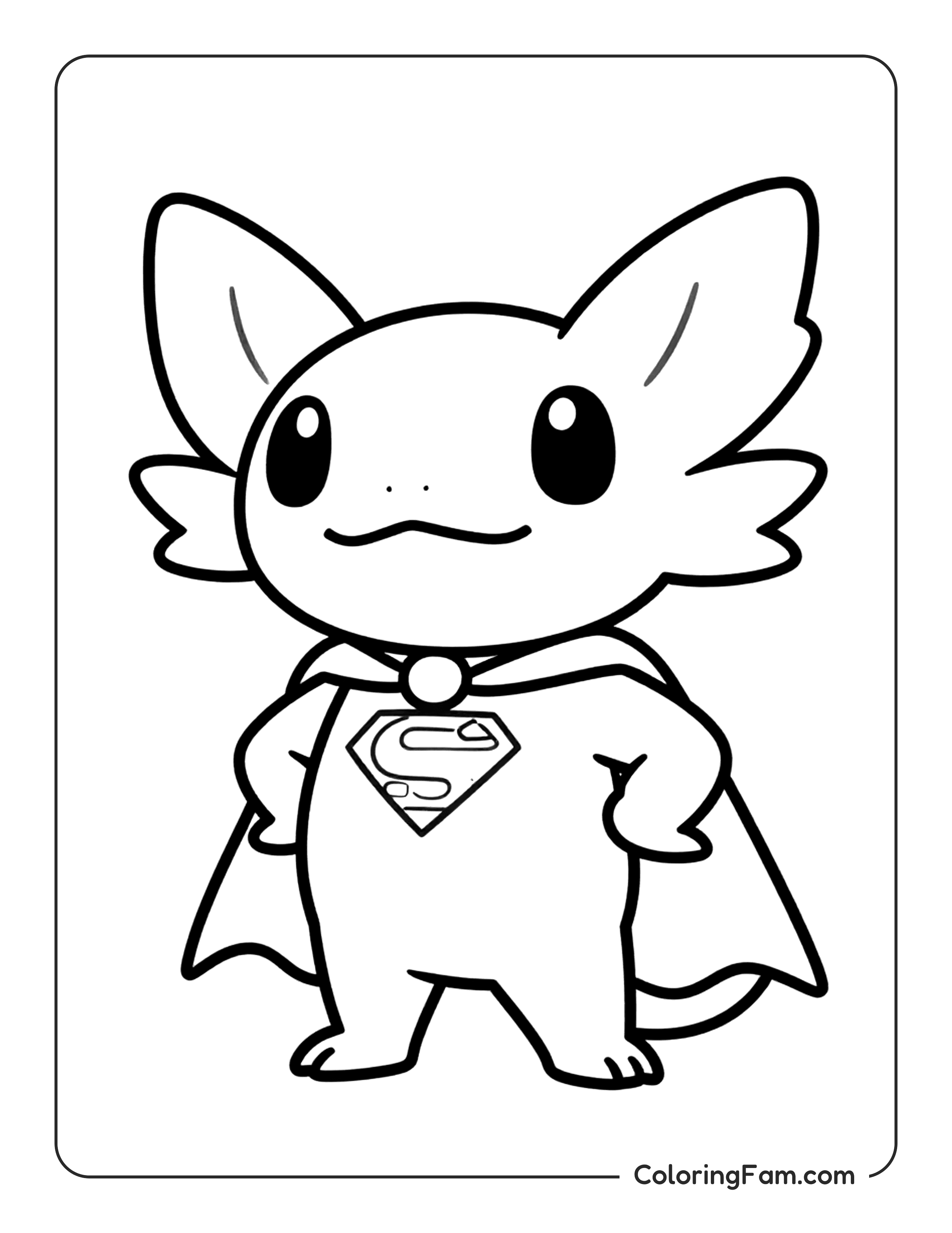 Axolotl Coloring Pages