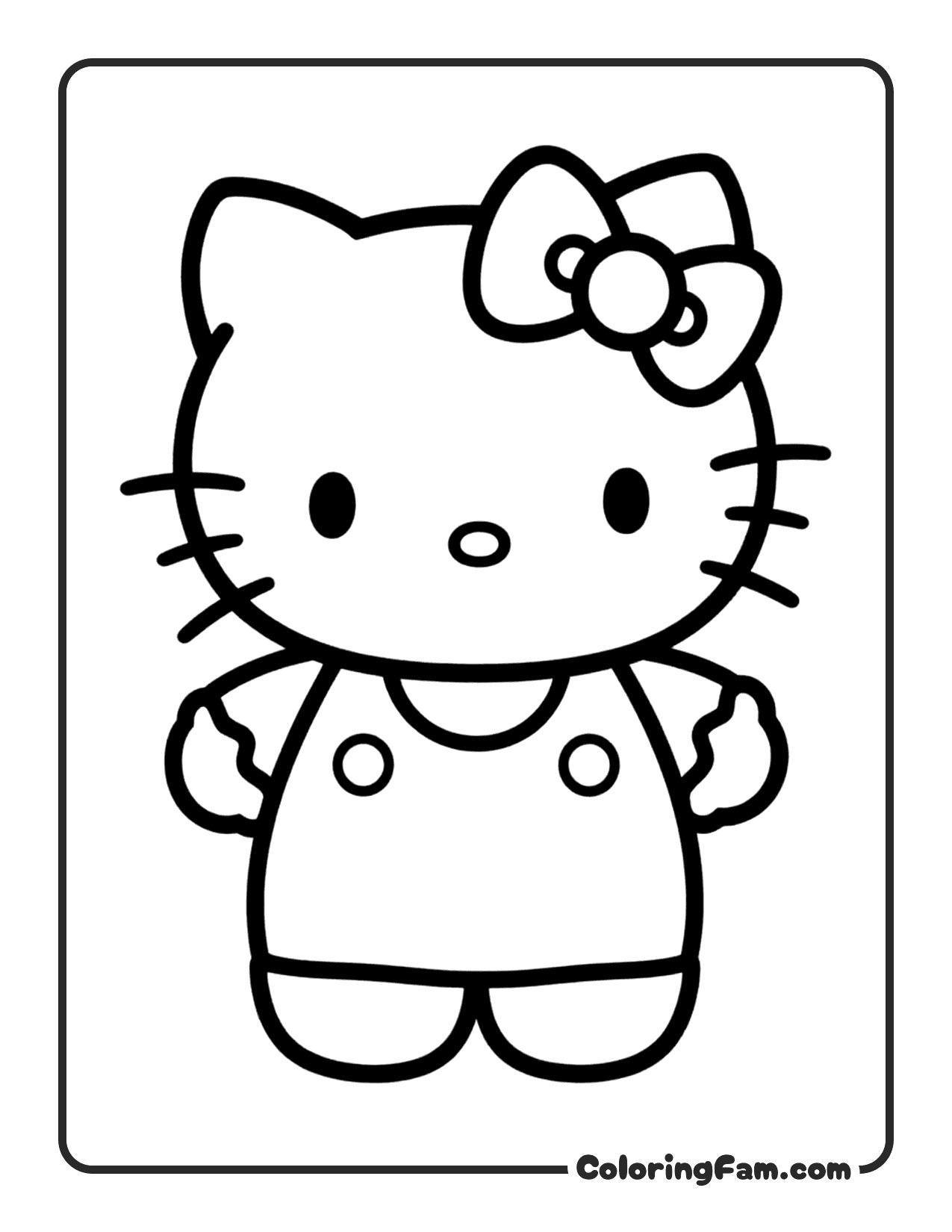 Hello Kitty Decorating Gingerbread Cookies coloring page