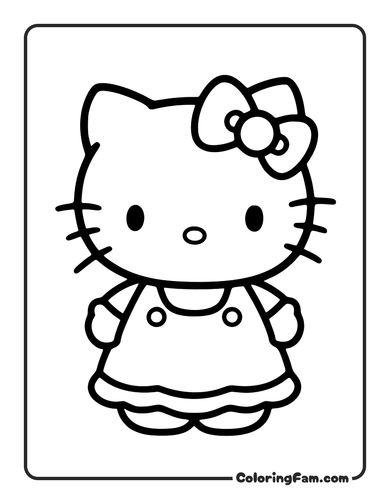 Hello Kitty Princess In A Grand Castle coloring page