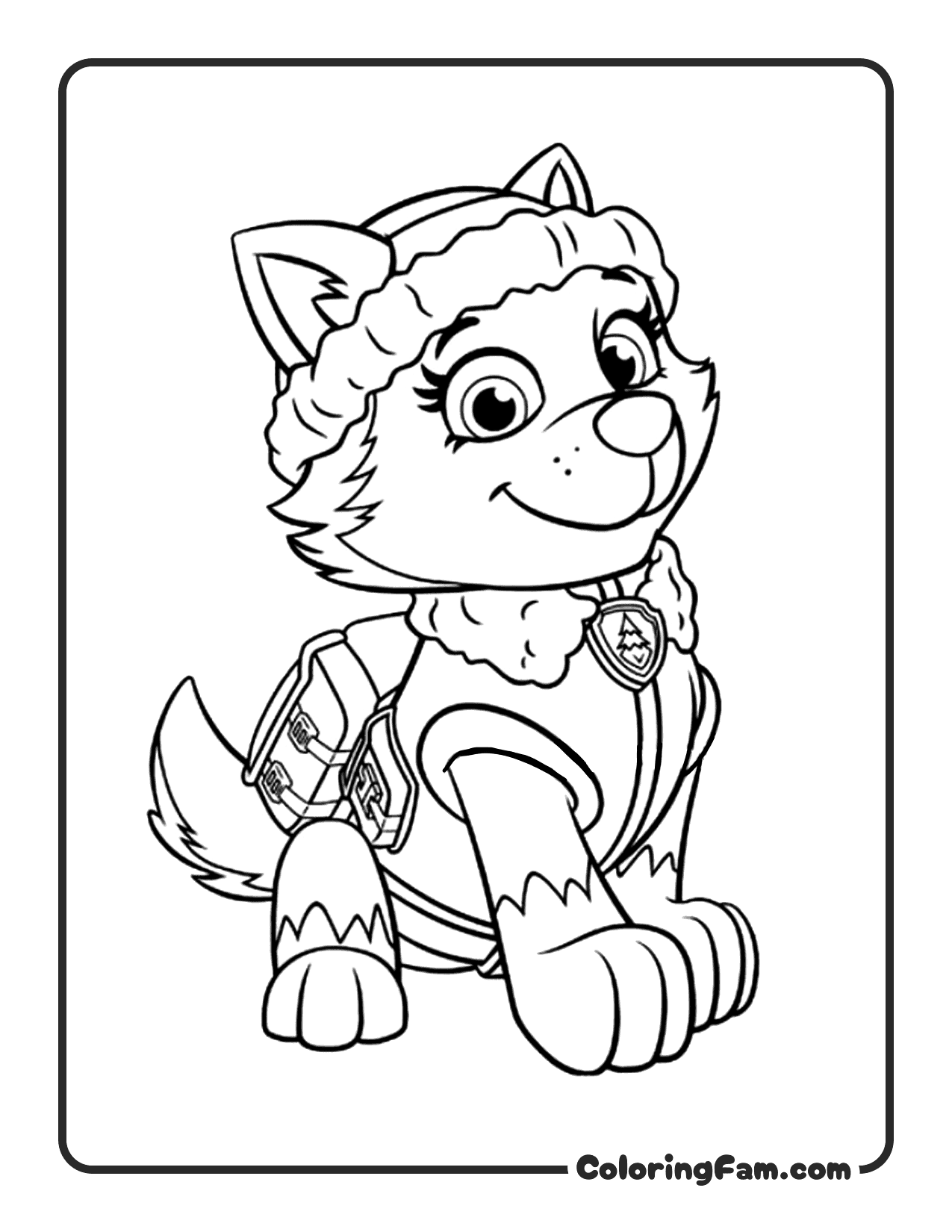 Everest Classic Sitting Detailed coloring page