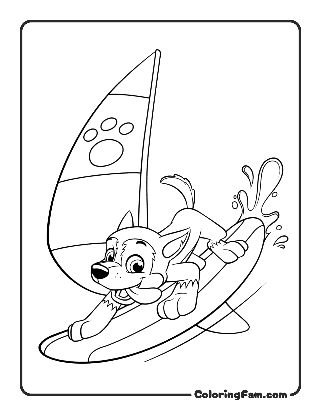 Everest Snow Mountain coloring page