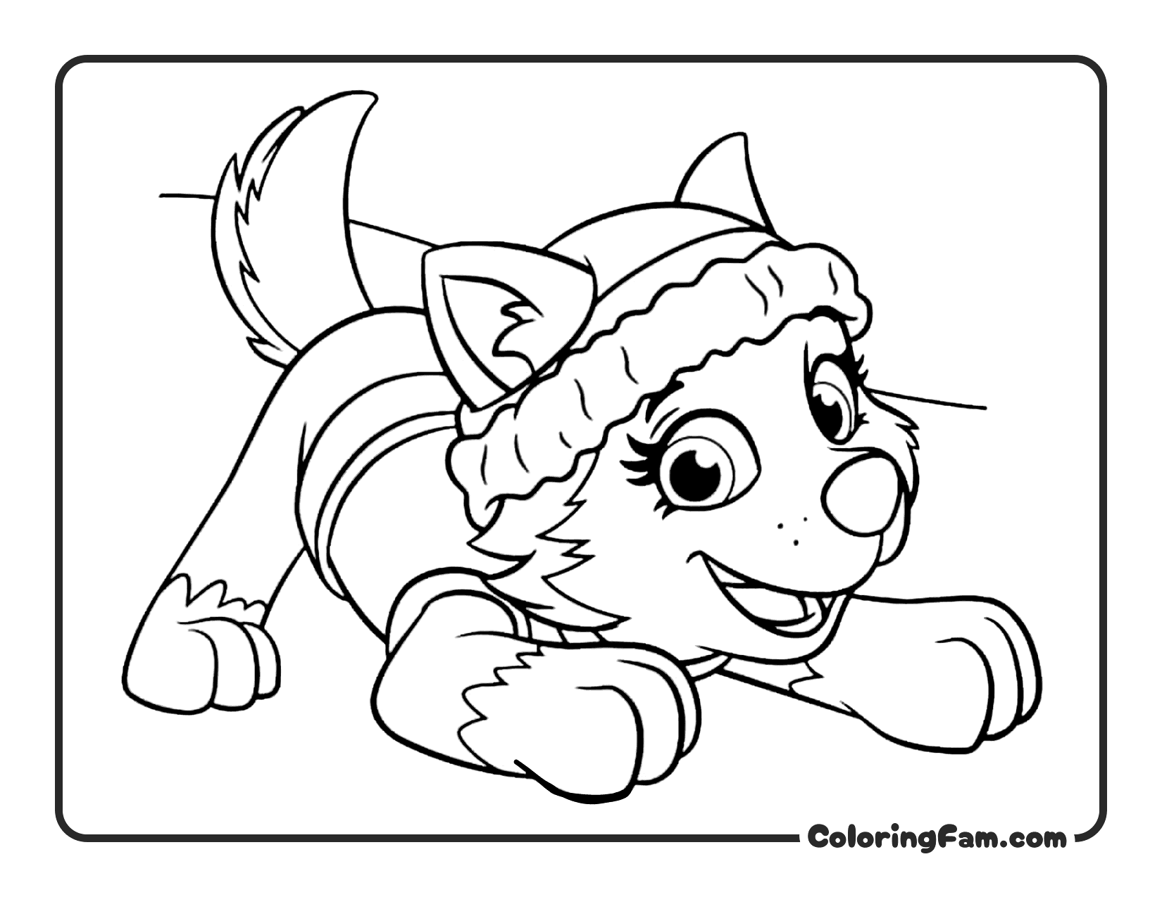 Everest Winter Portrait coloring page