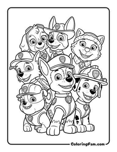 Paw Patrol Coloring Pages