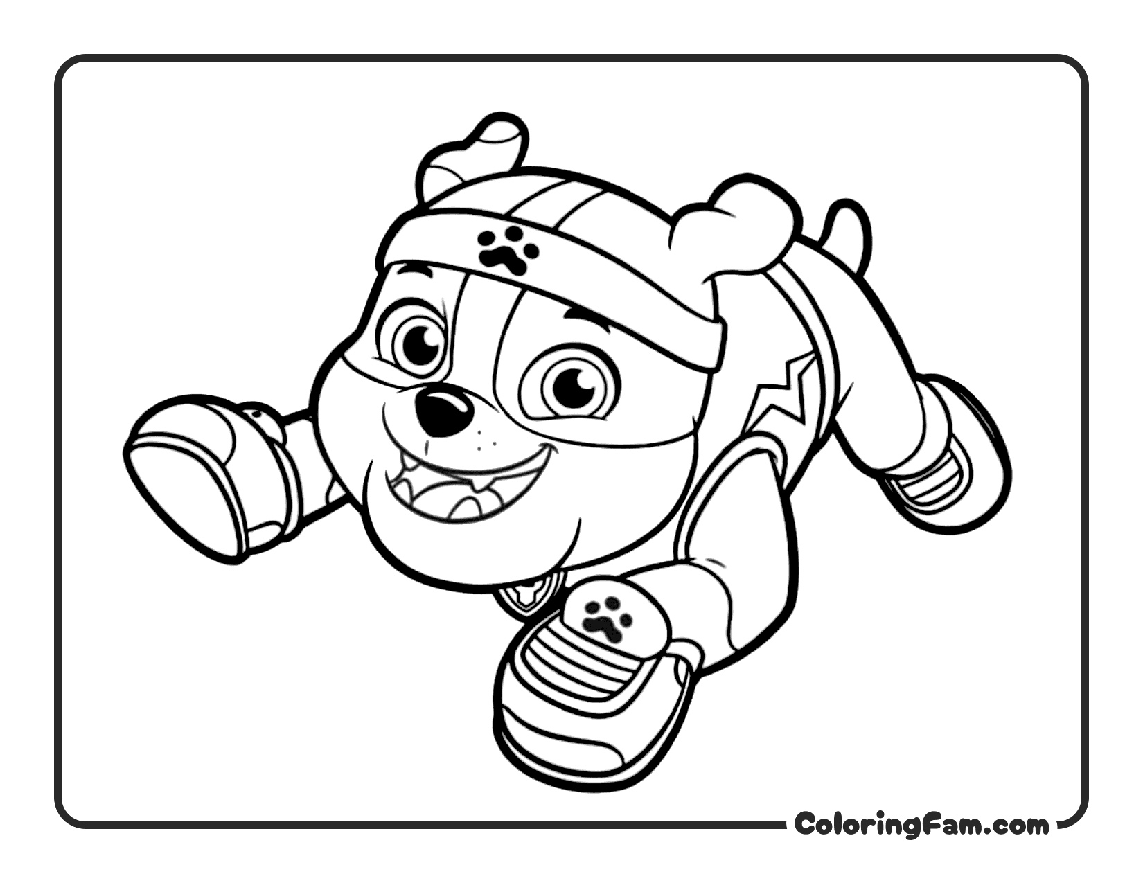 Rubble Construction Tools coloring page