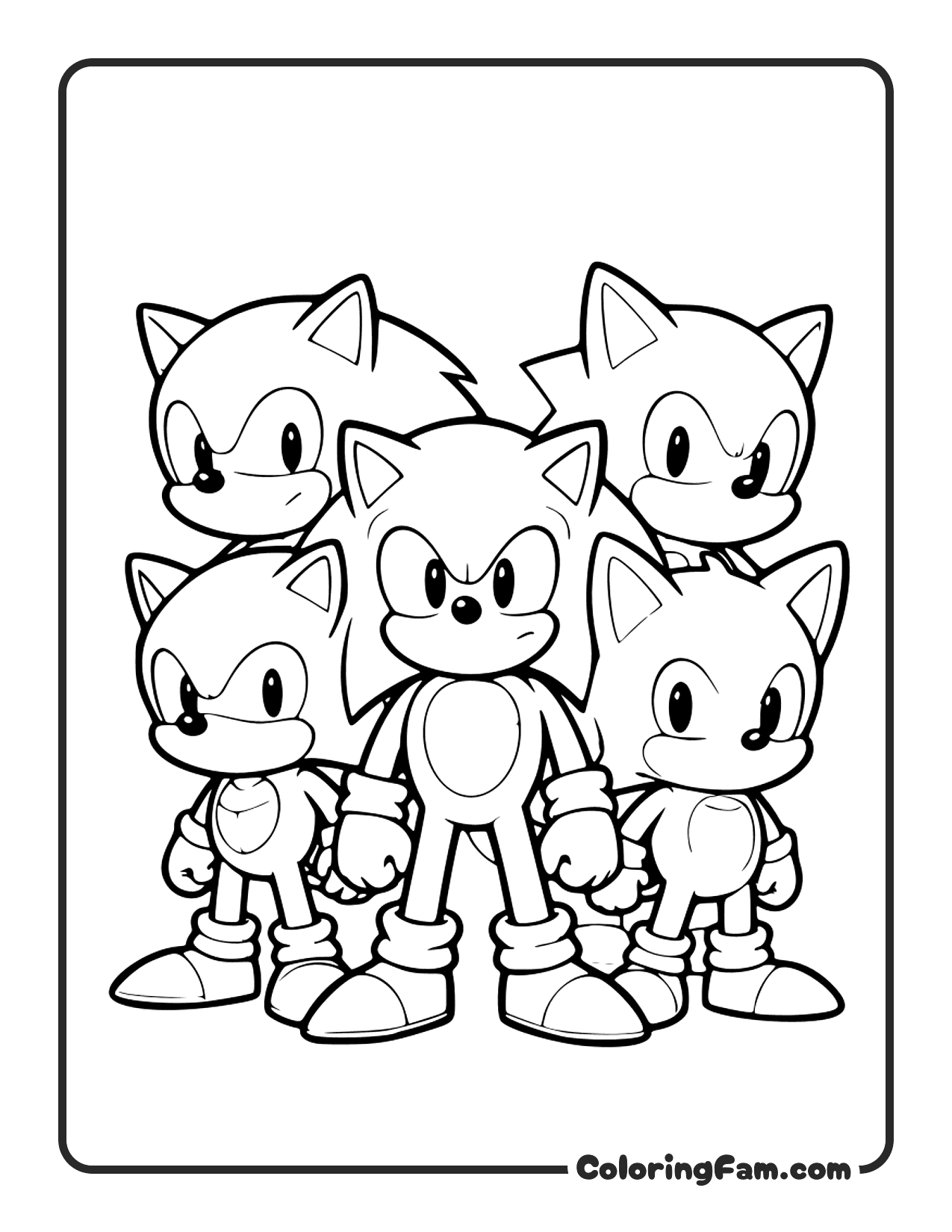 Sonic And Tails Team Adventure coloring page