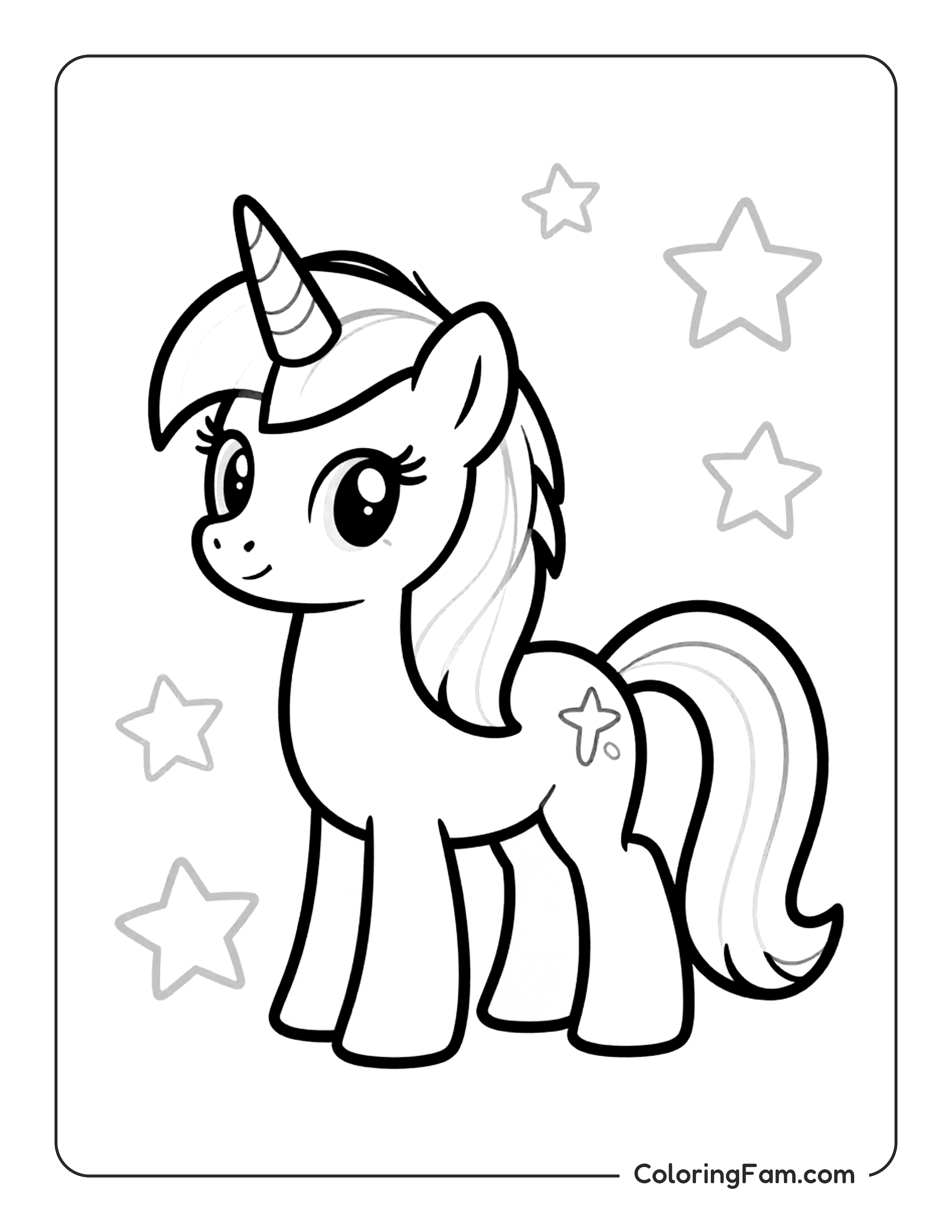 Unicorn Coloring Pages