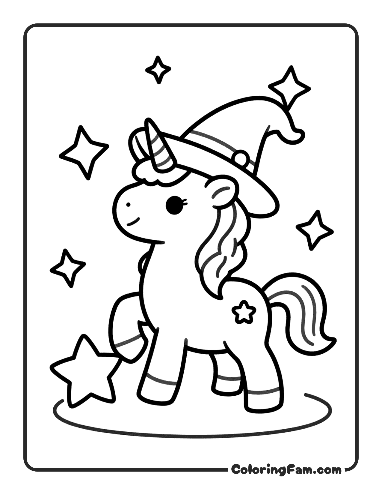 Unicorn Coloring Pages